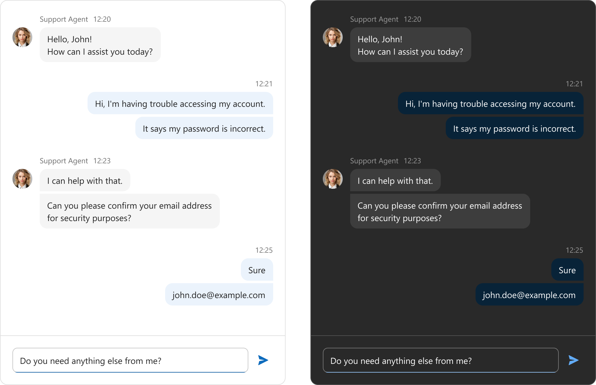 New Chat component