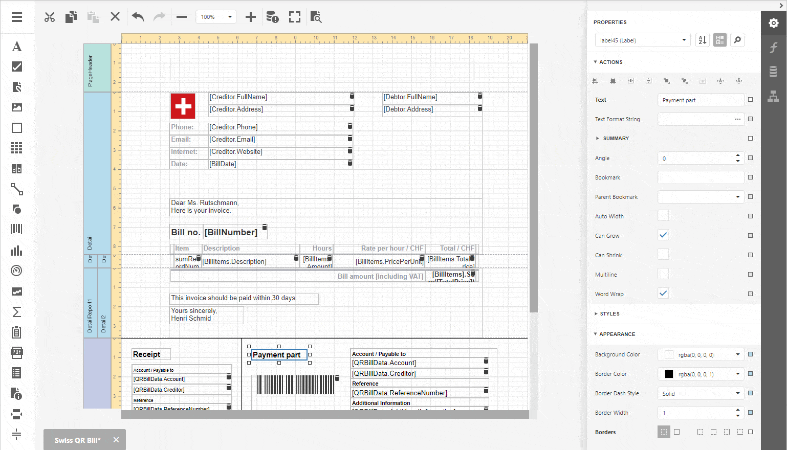 Web Report Designer - Localizable Properties