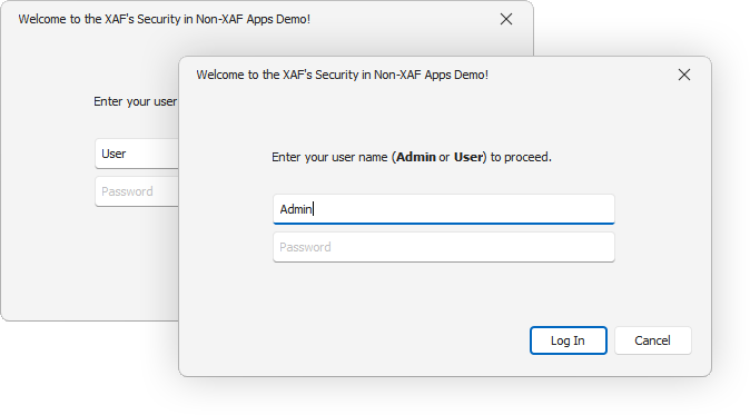 The LogIn Form